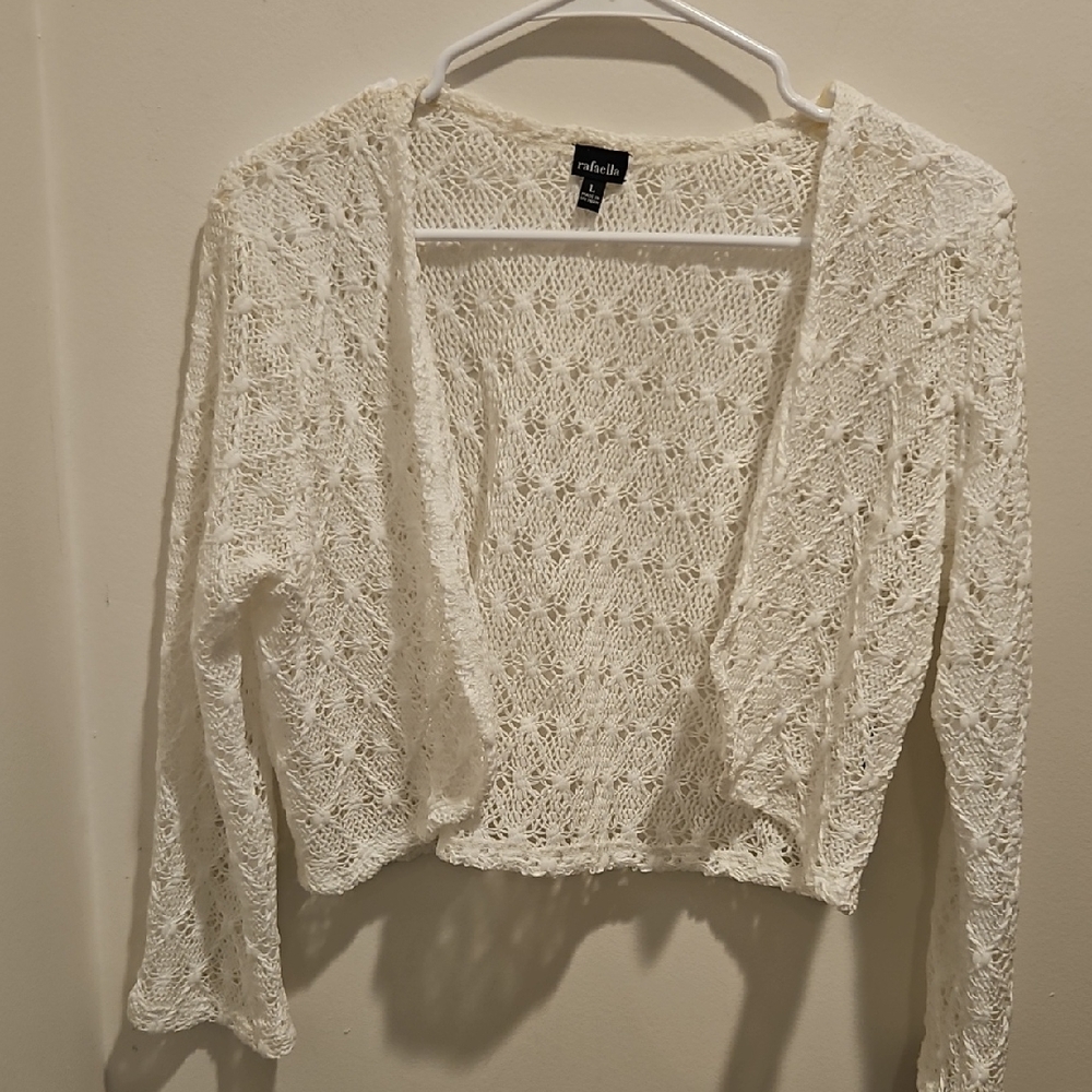 Rafaella Women's Cream Lace Cardigan